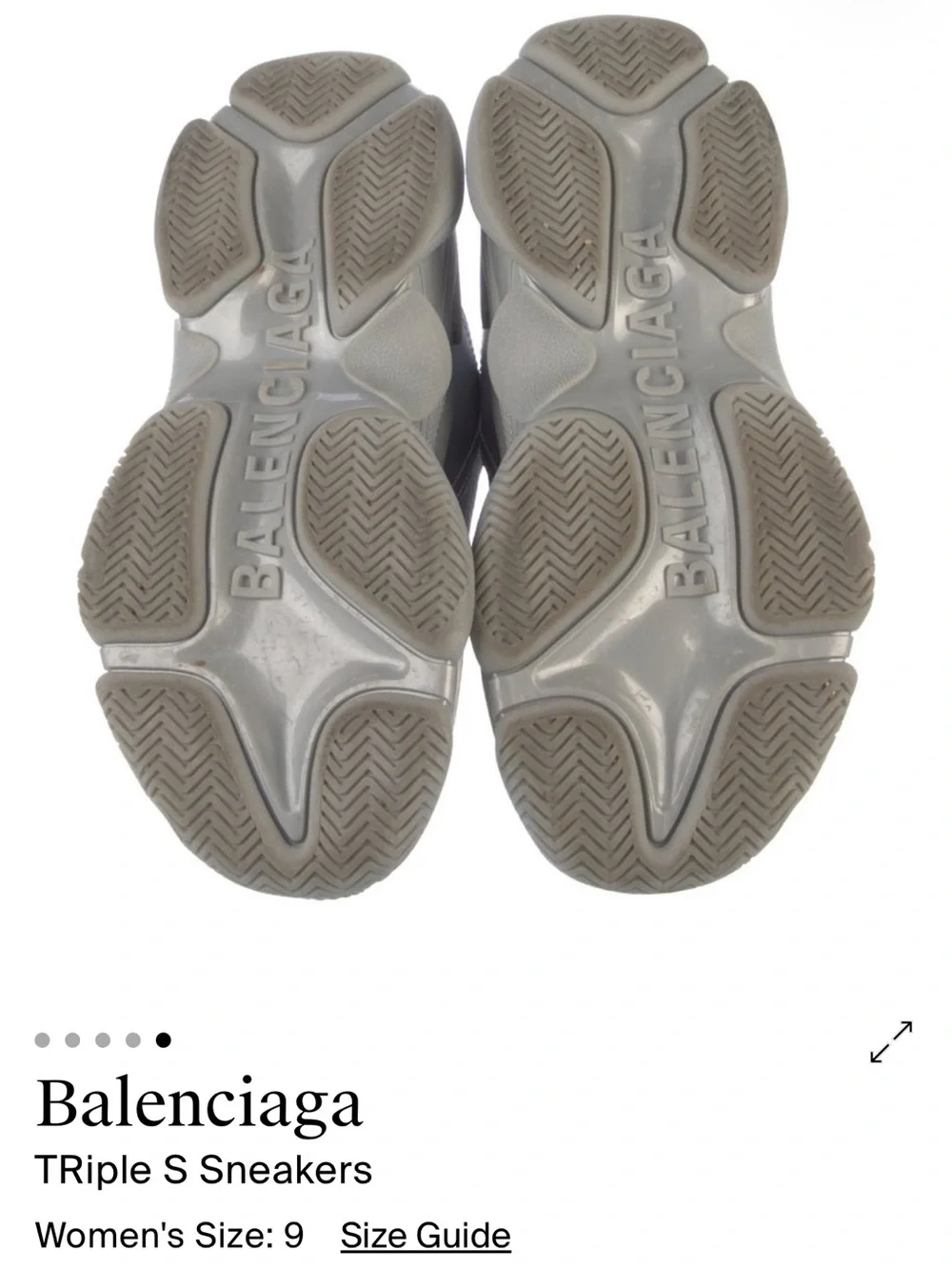 Balenciaga Triple S Sneakers - Gray/White